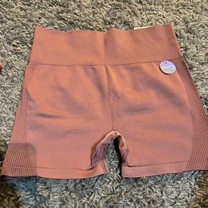 Pink workout shorties